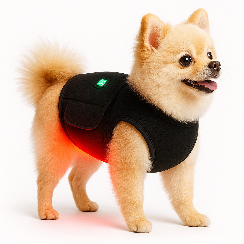 Pet Red & Near-Infrared LED Light Vest – Wearable Wellness Light Wrap for Cats & Dogs