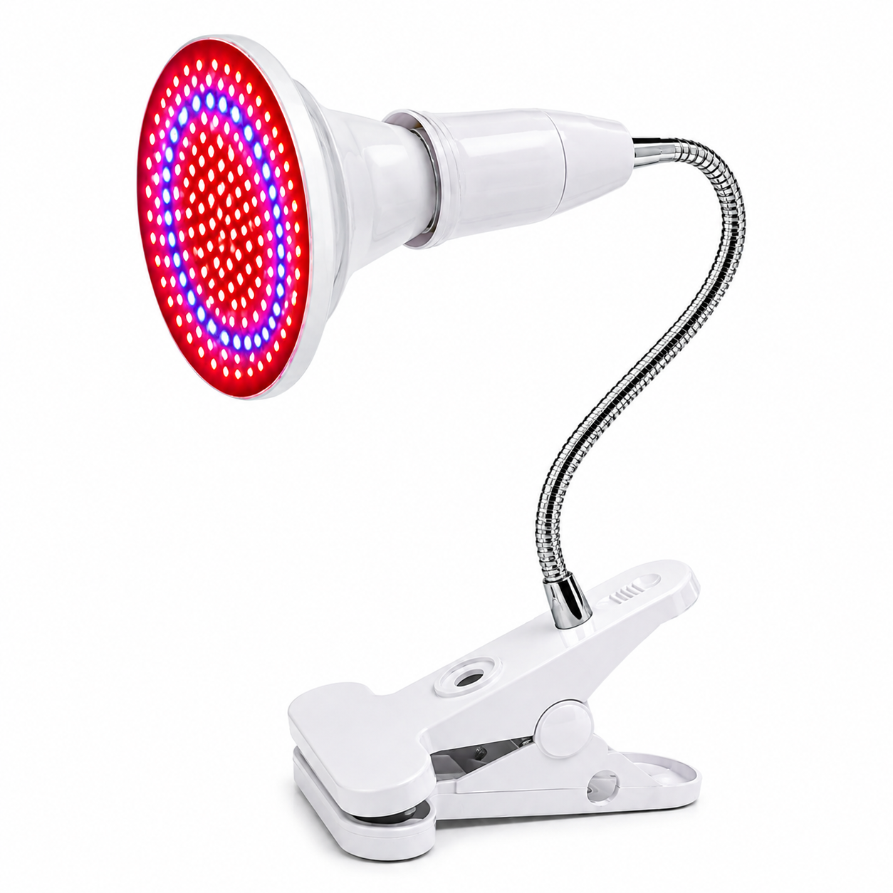 Professional Red & Blue LED Clip-On Beauty Lamp – Flexible Salon & Nail Light