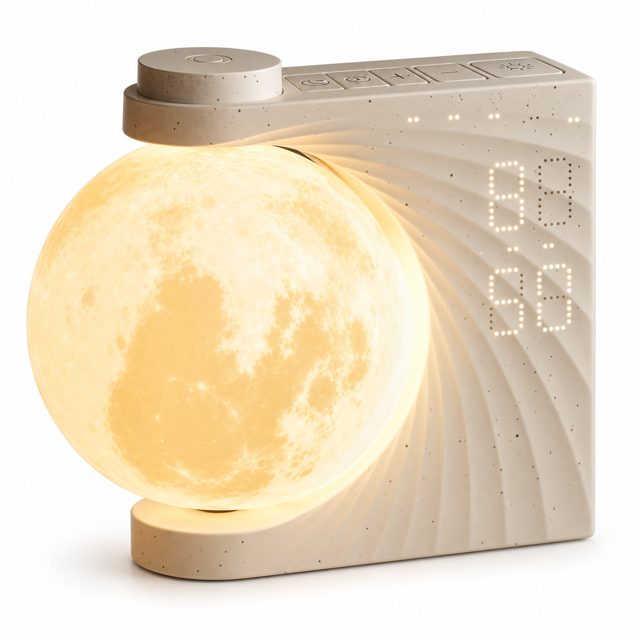 Sunrise Alarm Clock with 3D Moon Lamp, 10 Ambient Light Effects & Nature Sounds