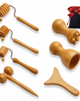 Wooden Gua Sha Face & Body Sculpting Set