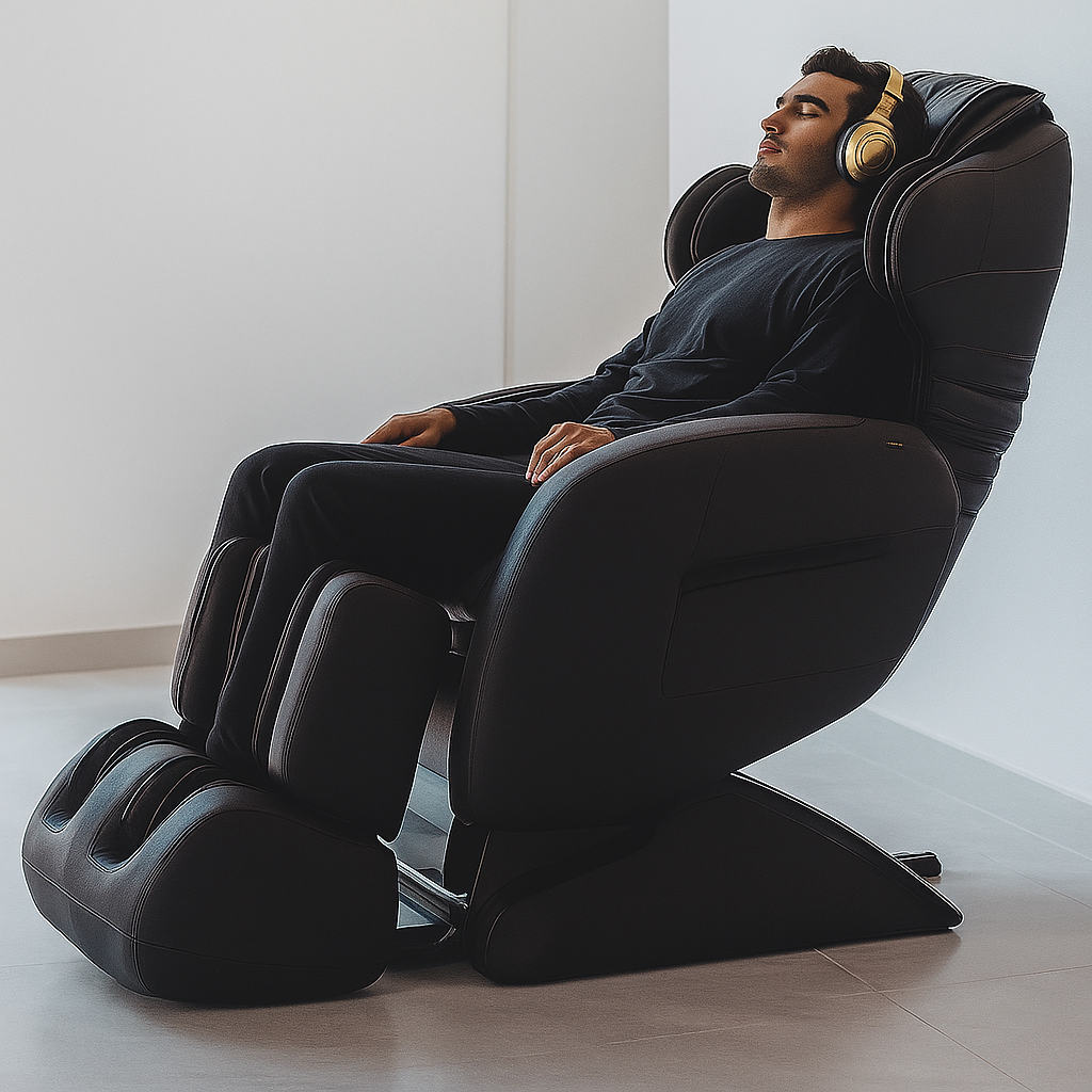 Zero Gravity Full Body Massage Chair with Heat & Air Compression | Smart Home Relaxation Seating with Adjustable Programs
