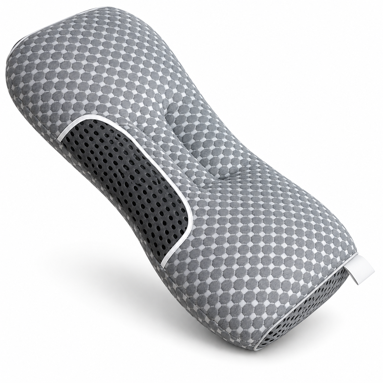 Ergonomic Memory Foam Neck Support Pillow with Breathable Mesh Cover – Contoured Sleeping Pillow for Side and Back Sleepers