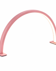 Pink Half-Moon LED Nail Desk Lamp – Professional Manicure & Beauty Salon Light