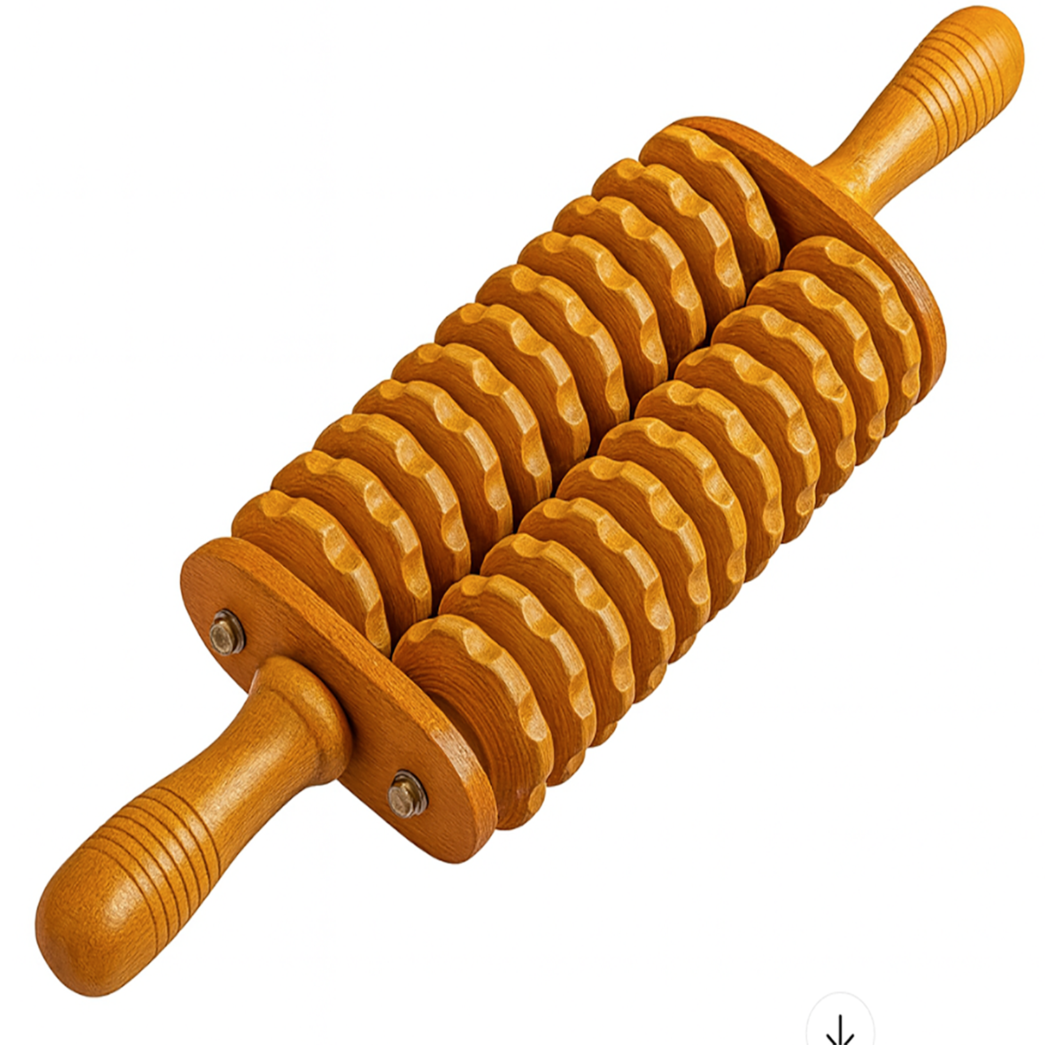 Theia DualCore Wooden Body Roller – Deep Tissue Meridian Massager