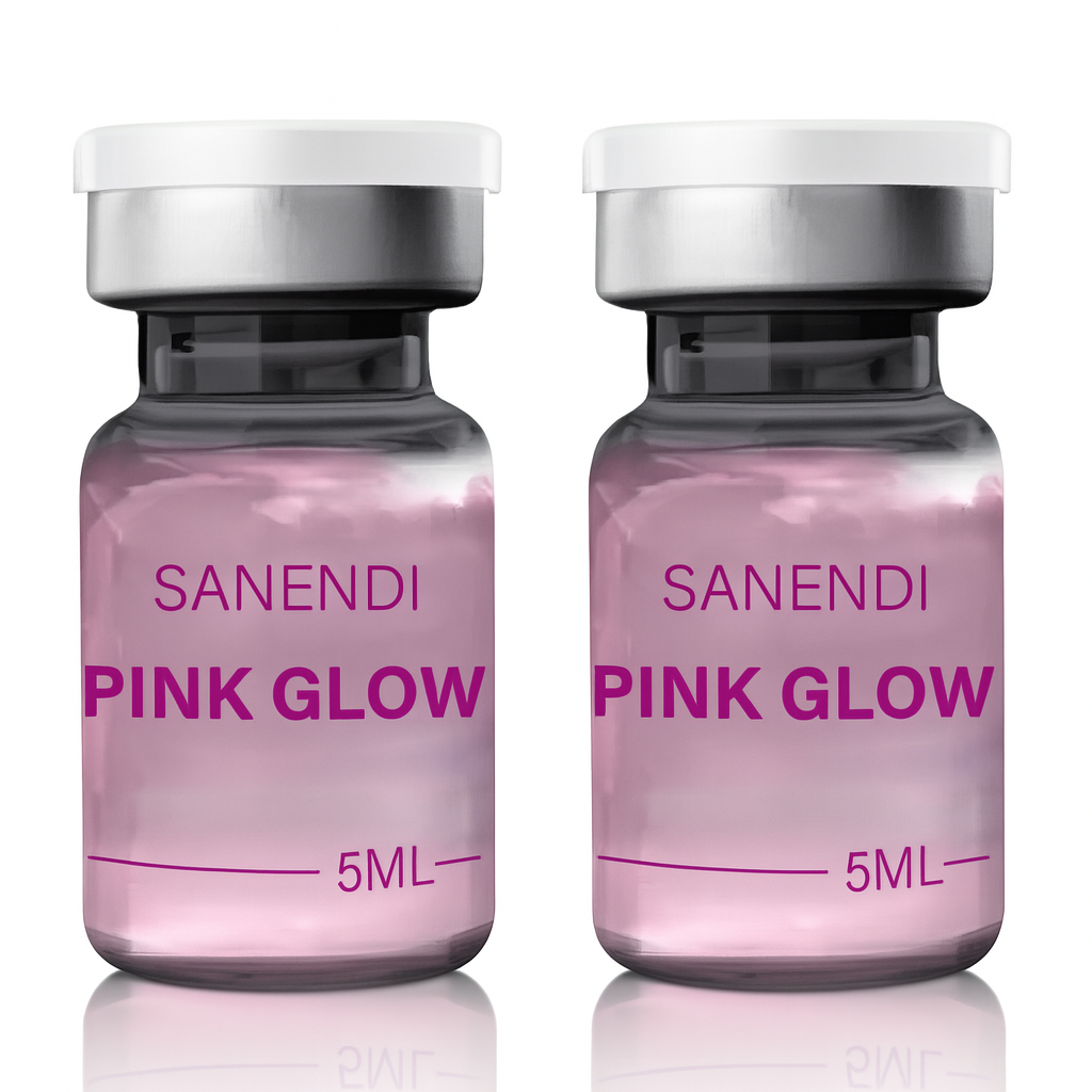 Korean Pink Glow Peptide Serum – Dr. Pen Microneedling Booster with Niacinamide for Radiant Skin & Fine Line Reduction – 10 Vials x 5ml