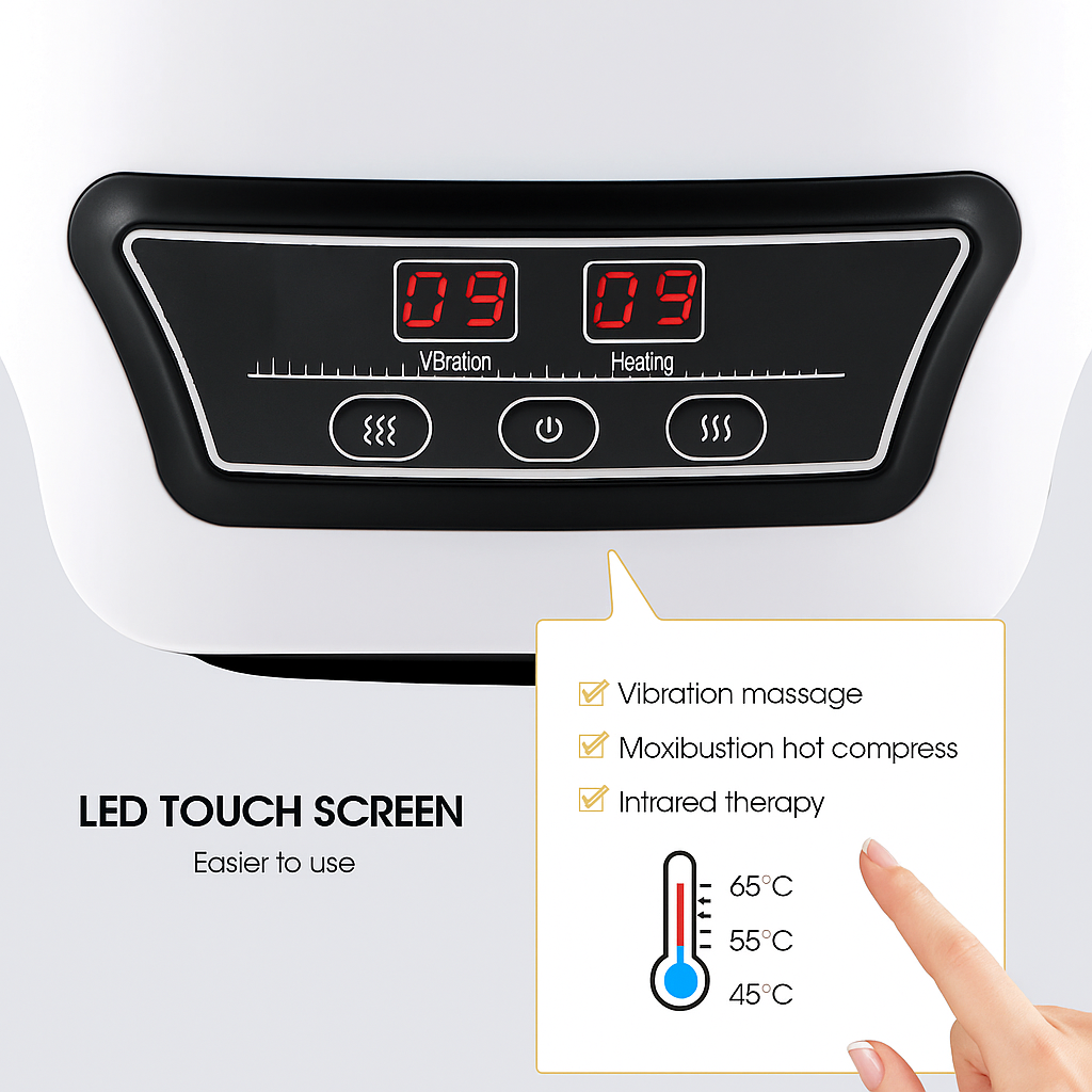 3-in-1 Knee Massager with Heat, Vibration and Light Therapy | Adjustable Wellness Device for Knee Comfort at Home