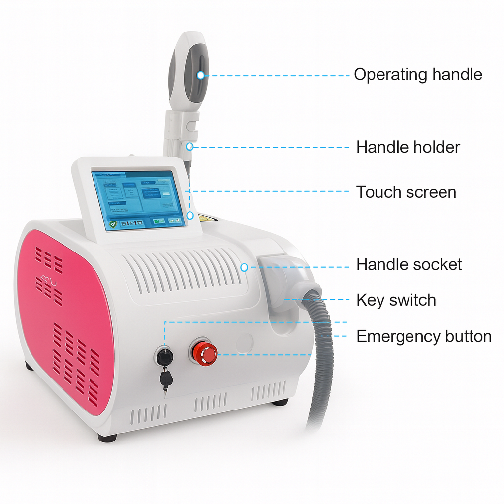 Theia 3-Wavelength Diode Laser – Portable Professional Hair Removal Machine
