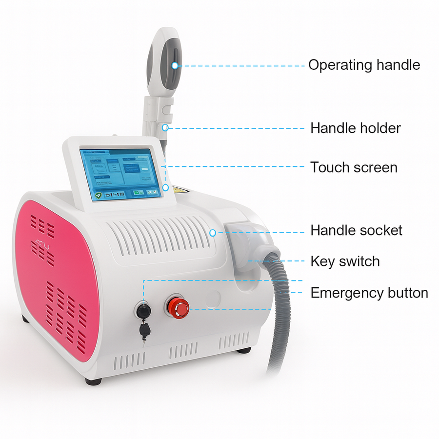 Theia 3-Wavelength Diode Laser – Portable Professional Hair Removal Machine