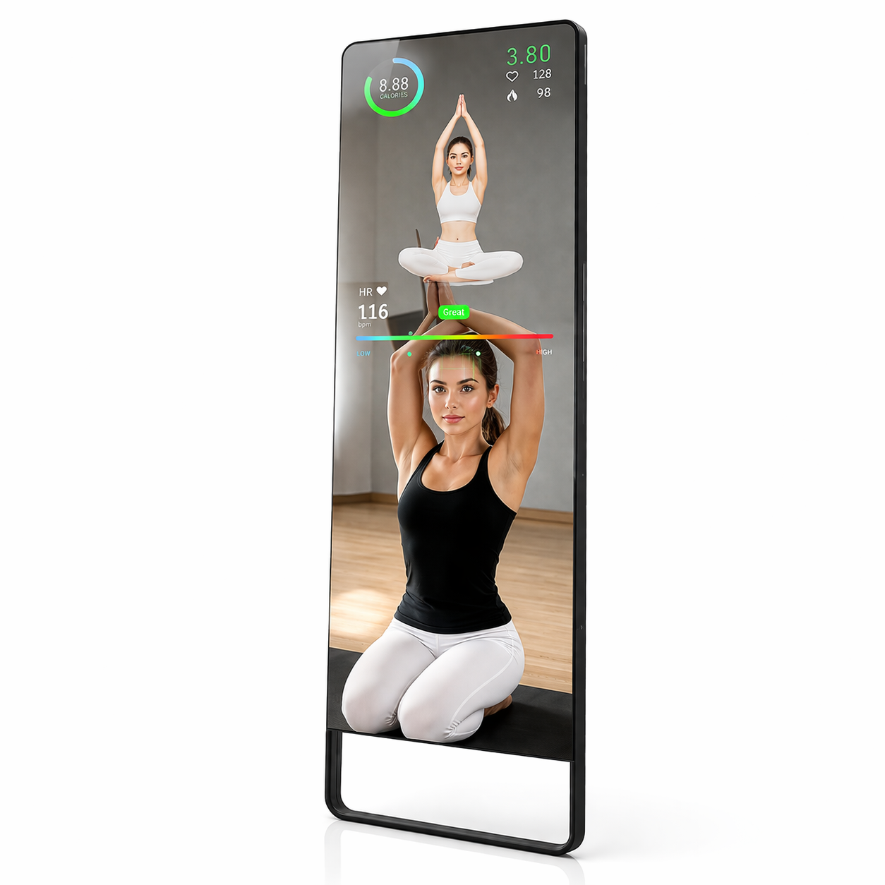 THEIA Fitness Magic Mirror –  43 Smart Touch Screen Fitness Mirror | Full HD IPS Display | WiFi Bluetooth | Home Gym Workout Mirror