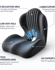Ergonomic Memory Foam Seat Cushion with Lumbar Support