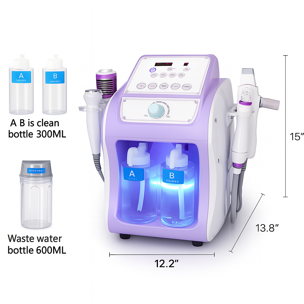 Theia SPA Pro 6-in-1 Hydro Dermabrasion Facial Machine – Professional Aqua Peeling