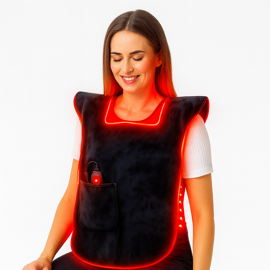 Theia Red Light Therapy Vest 660nm & 850nm – Wearable Infrared Treatment for Back, Shoulder and Full-Body Pain Relief