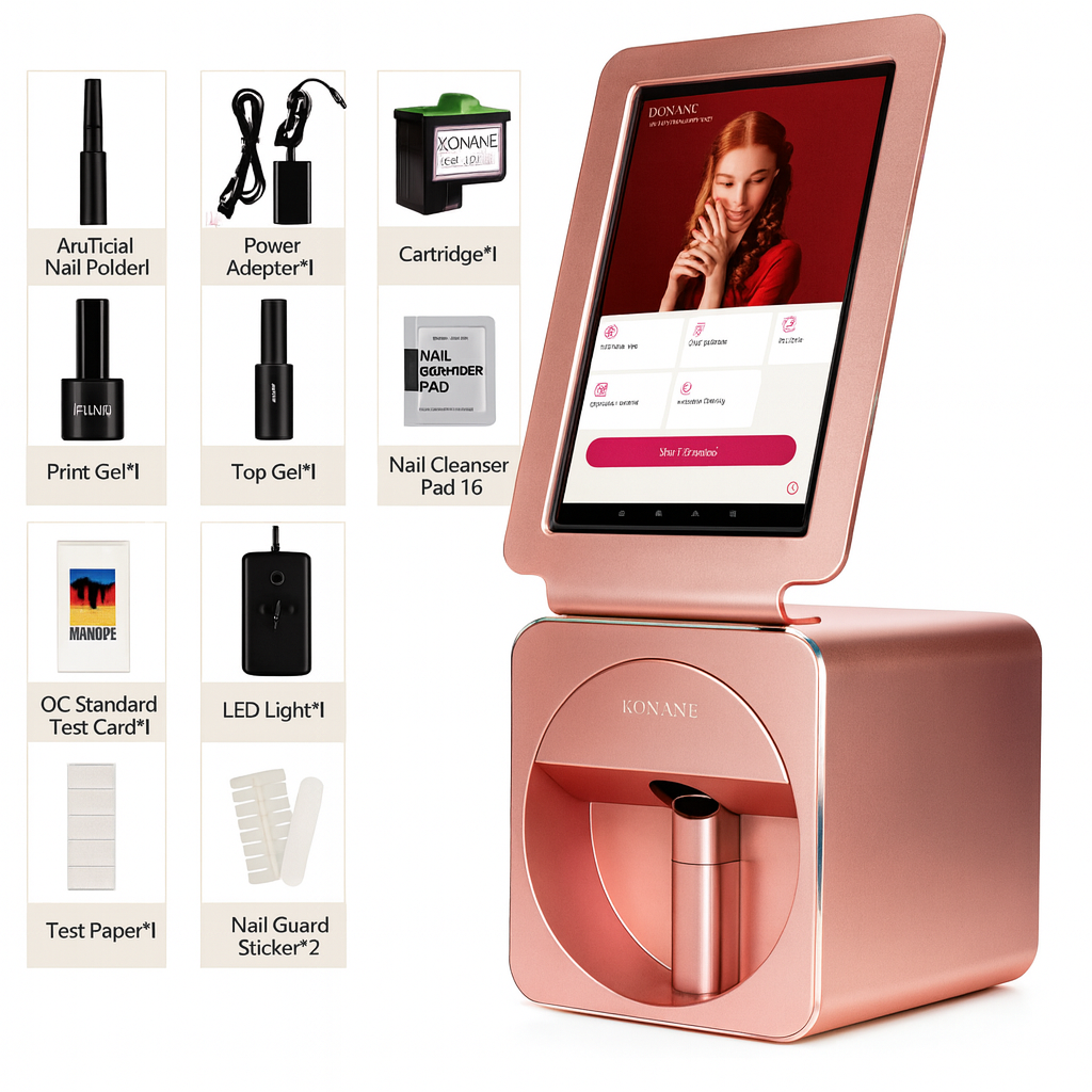 O2Nails X11 Plus Professional Nail Printer – Digital Nail Art Machine with 10.1" Touch Screen