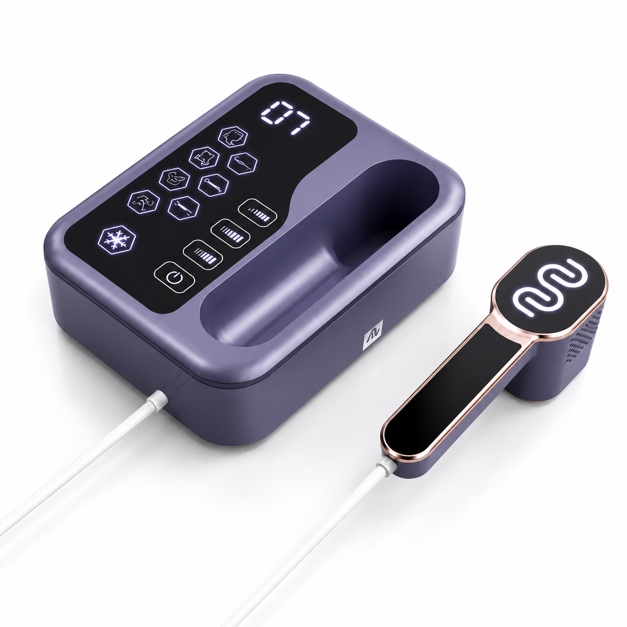 IPL Hair Removal Device with Sapphire Ice Cooling – 3-in-1 At-Home Laser Hair Removal Machine, 9 Energy Levels