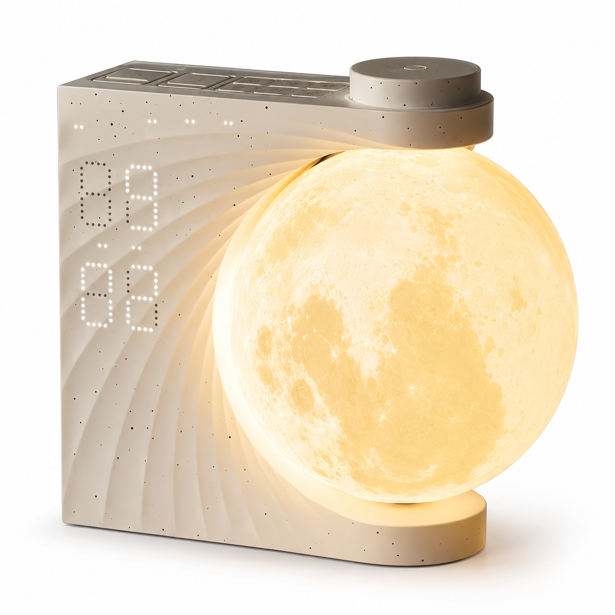 Sunrise Alarm Clock with 3D Moon Lamp, 10 Ambient Light Effects & Nature Sounds