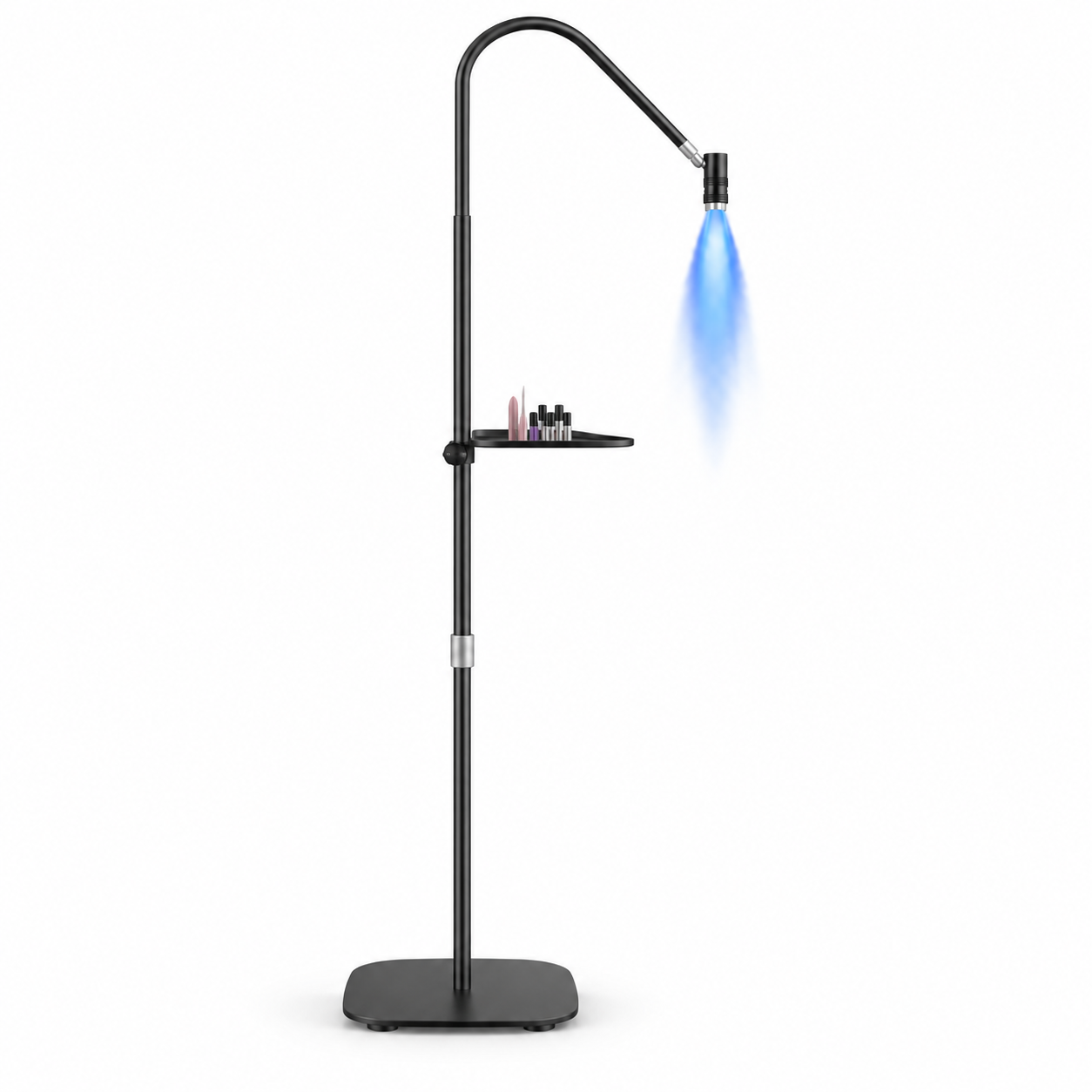 GX450U UV LED Nail & Eyelash Floor Lamp – Adjustable 6W Salon Curing Light with Flexible Arm