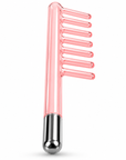 High Frequency Glass Comb Electrode – Pink Replacement Comb Attachment for Scalp & Hair Treatment Devices