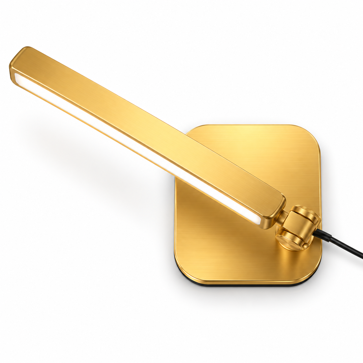 Luxury Gold Professional LED Nail Desk Lamp – Adjustable 3-Color Salon Lighting