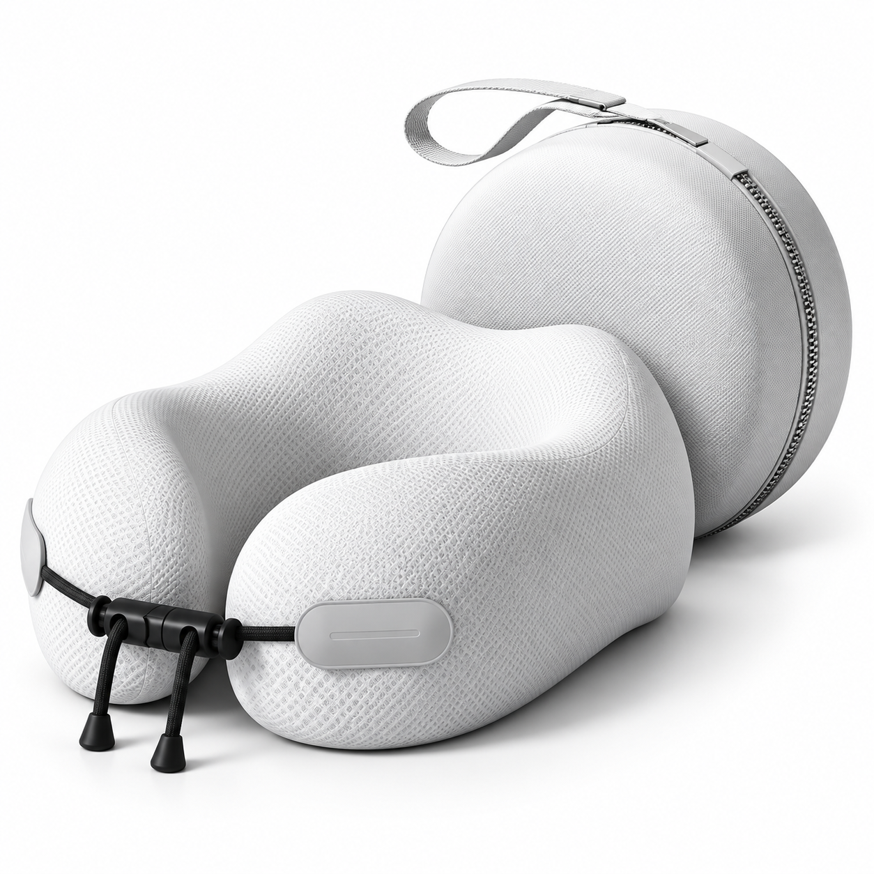 Ergonomic Memory Foam Travel Neck Pillow – Premium Comfort with Portable Storage Case