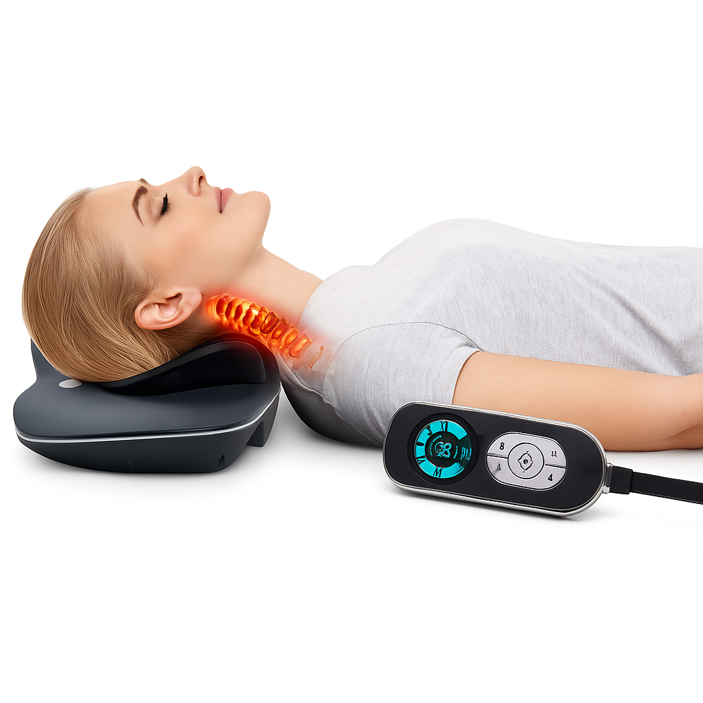 Adjustable Cervical Traction Device for Neck Support | Home Neck Stretcher for Comfortable Relaxation and Posture Alignment