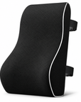 Memory Foam Lumbar Support Cushion for Office Chair & Car Seat – Ergonomic Back Support Pillow