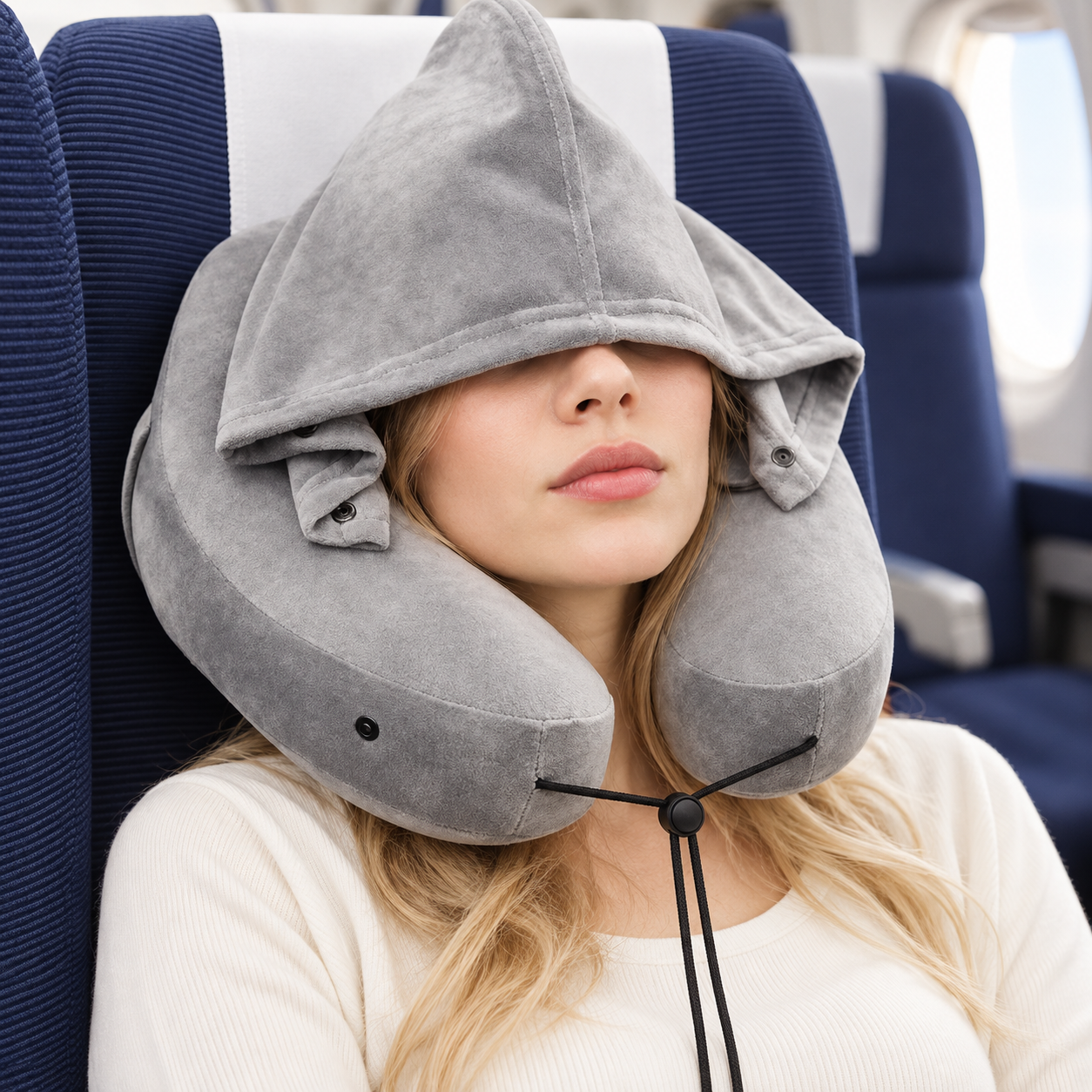 Ergonomic Inflatable Travel Neck Pillow – Adjustable Comfort for Every Journey