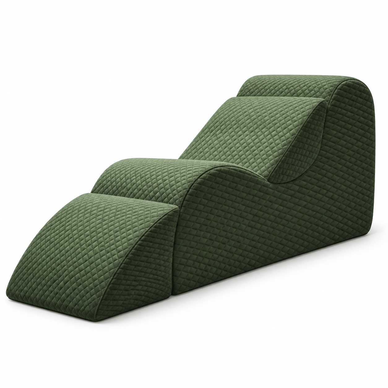 Ergonomic Corduroy Yoga Lounge Chair with Side Pocket and Support Cushions – Floor Recliner for Home Relaxation