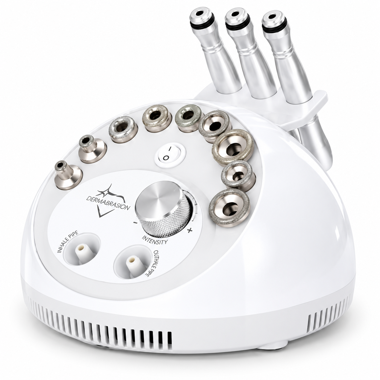 3-in-1 Diamond Microdermabrasion & 3MHz Ultrasound Facial Machine – Vacuum, Spray & Diamond Tips