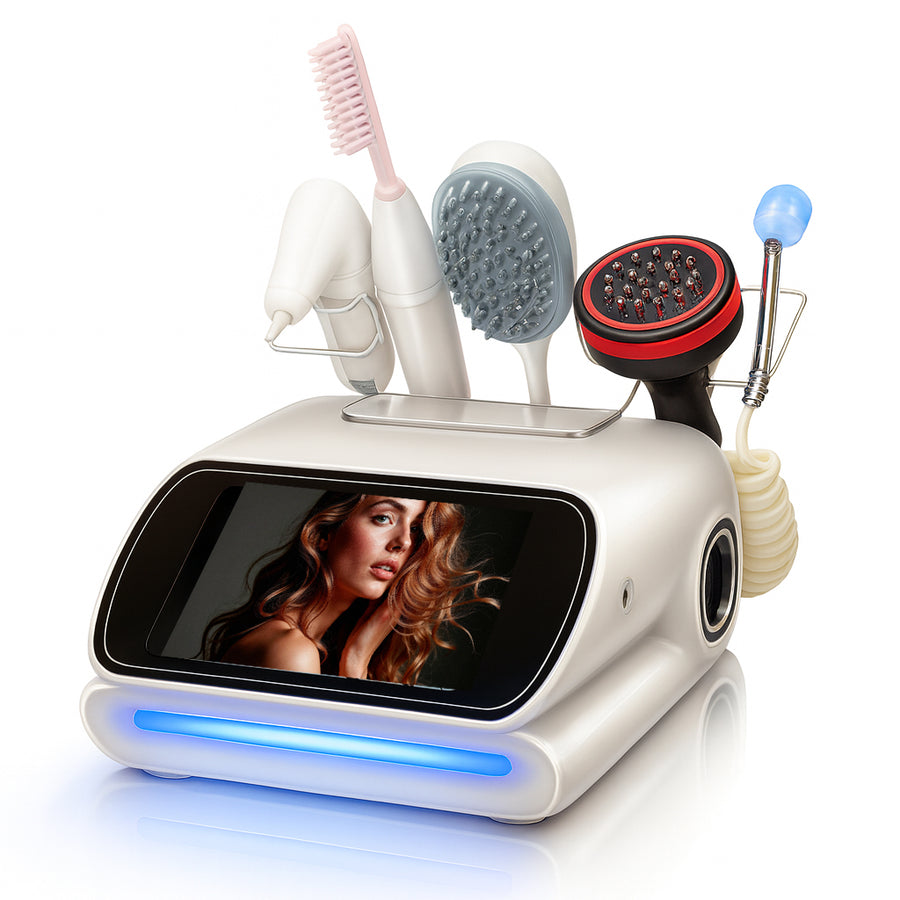 5-in-1 Skin & Scalp Analyzer Machine – Skin Analysis Deep Cleansing & Hair Treatmentreatment Machine