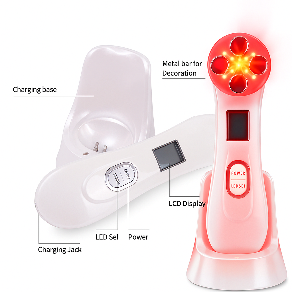 5 in 1 RF Skin Tightening Facial Skin Rejuvenation Device - A Comprehensive Solution for Anti-Aging