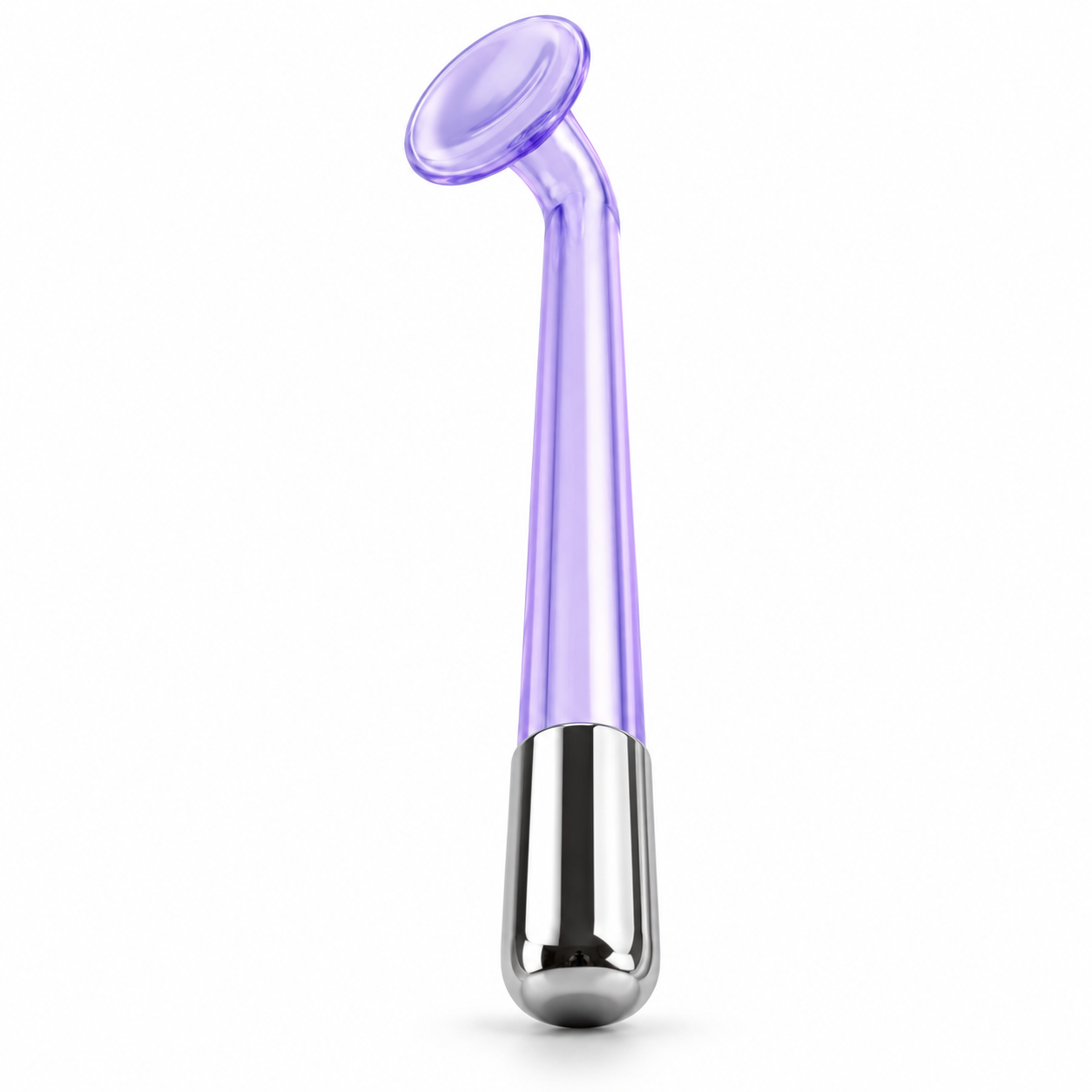 Flat High Frequency Glass Electrode Replacement Tip – Purple Facial Wand Tube