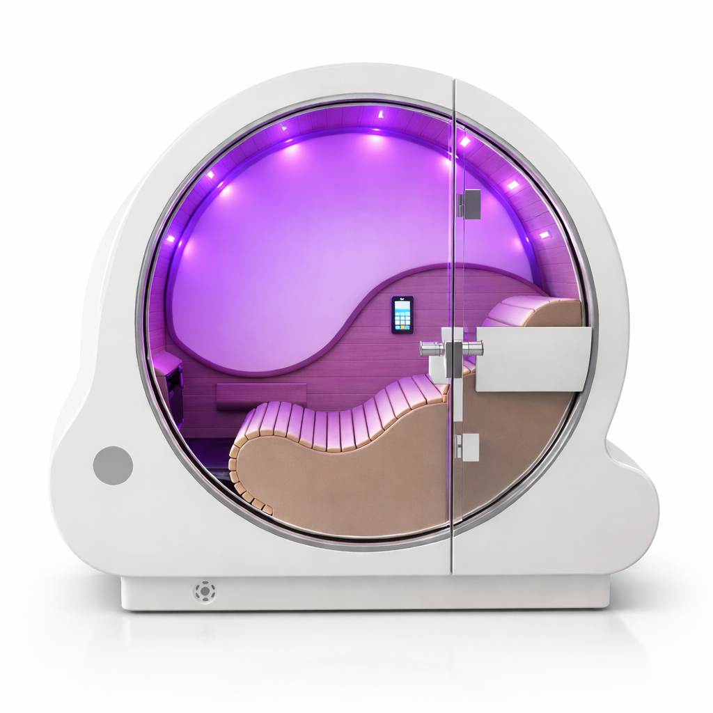 Oxy Chamber Infrared Home Sauna 1050W with Negative Air Ion