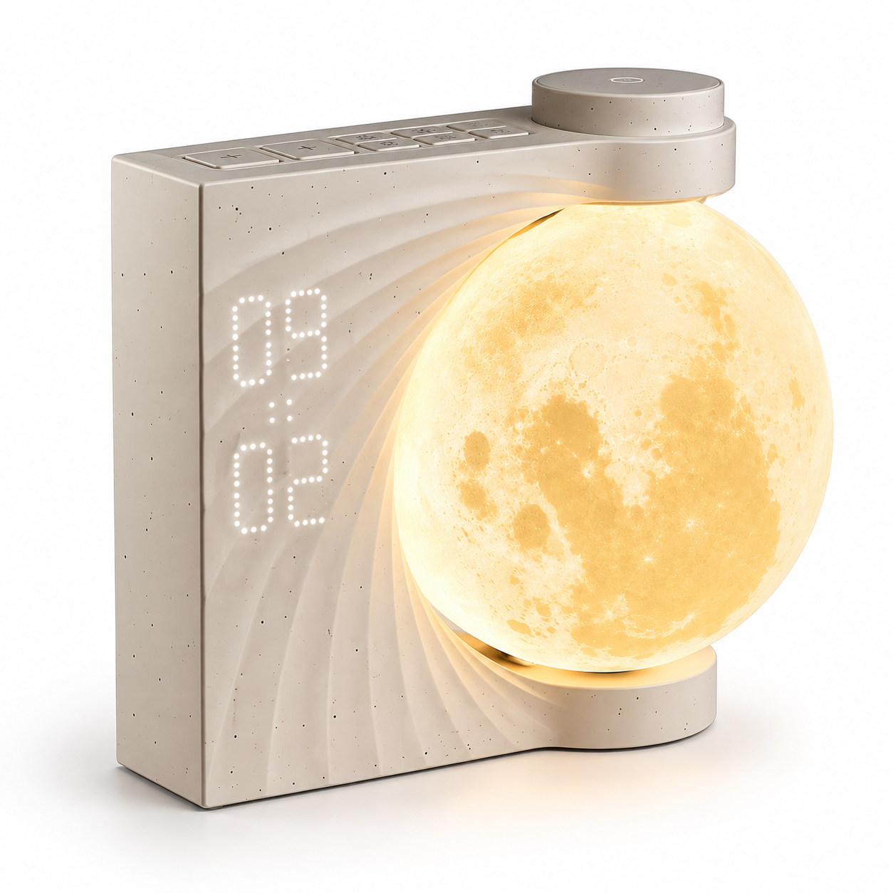 Sunrise Alarm Clock with 3D Moon Lamp, 10 Ambient Light Effects & Nature Sounds