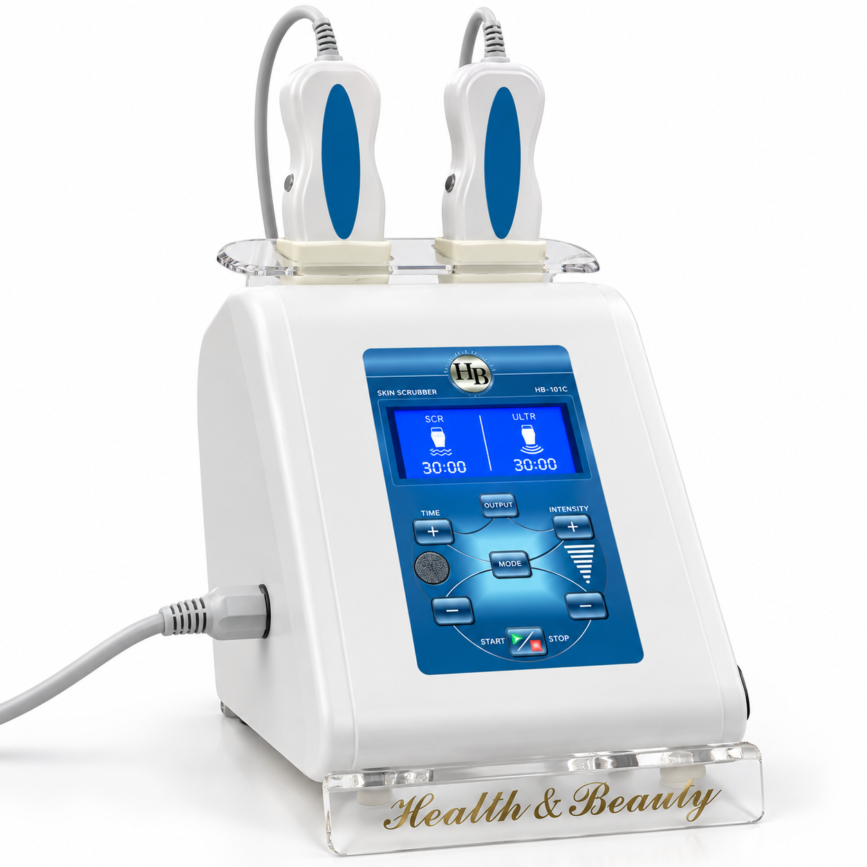 Professional Ultrasonic Skin Scrubber HB-101C – Dual Handpiece Facial Cleansing & Skin Care System