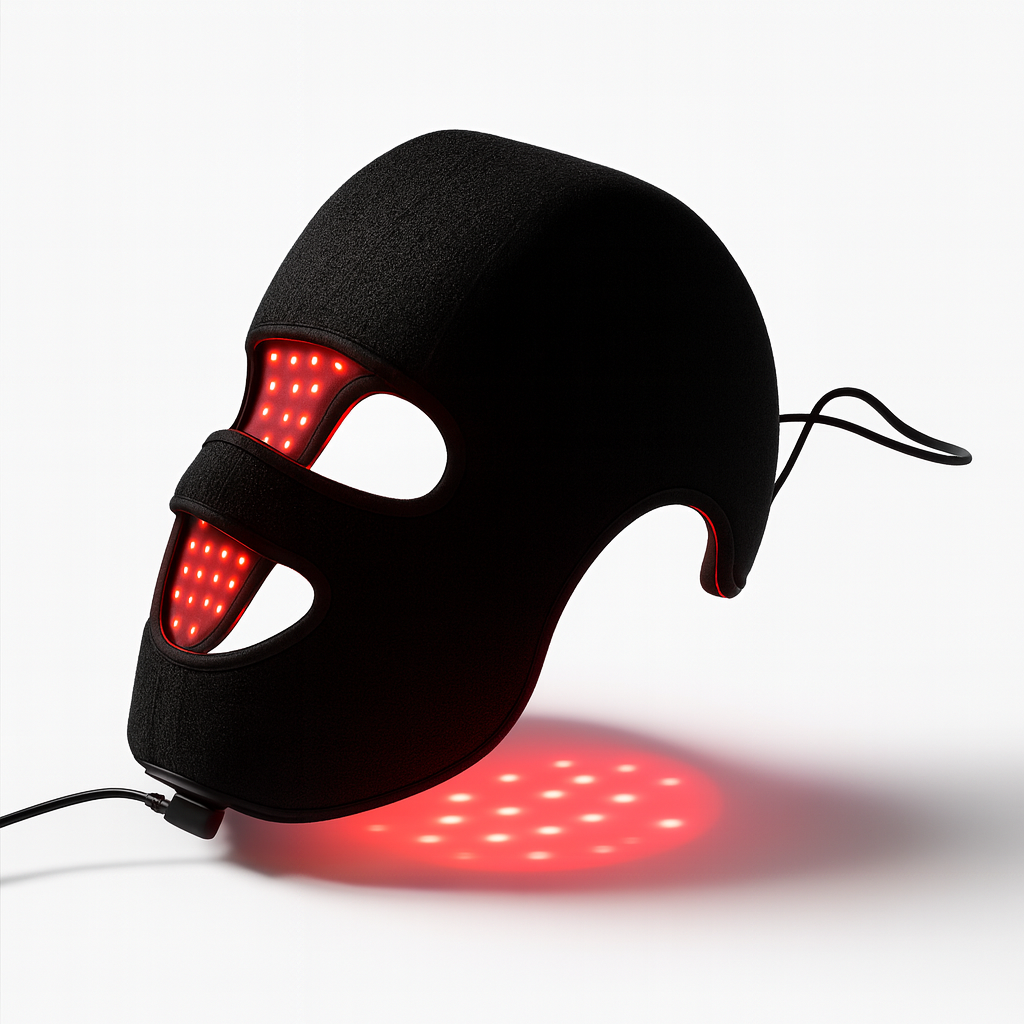 LED Hair Growth & Skin Rejuvenation Mask – 4-Color LLLT Therapy 660nm & 850nm for Anti-Aging, Skin Brightening and Hair Loss Prevention