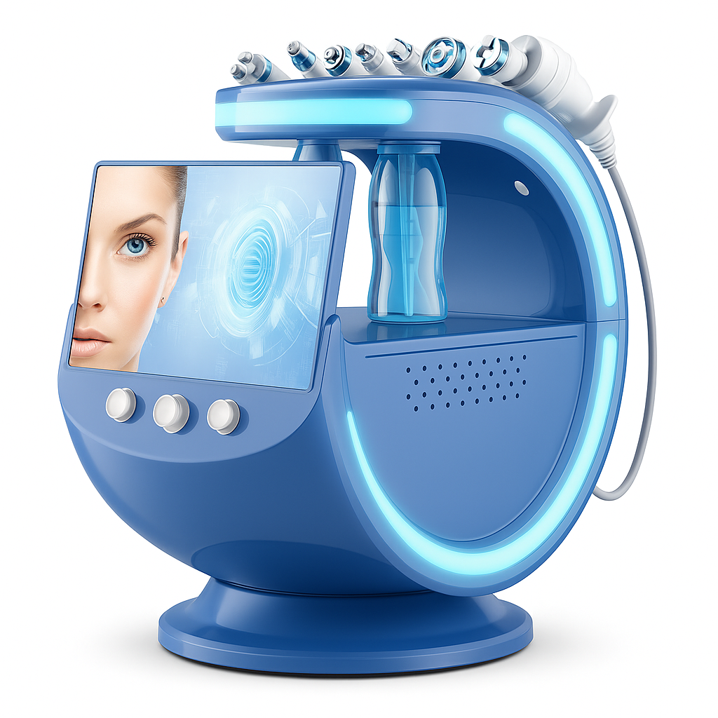Theia Smart Ice Blue Magic Mirror Skin Analyzer Face Lifting Microdermoabrasion Oxygen Sprayer Hydrodermabrasion Deep cleaning Machine