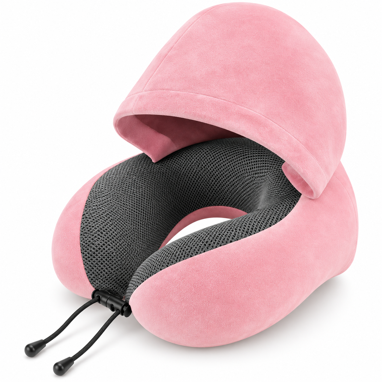 Hooded Memory Foam Travel Neck Pillow – Ergonomic Comfort for Every Journey