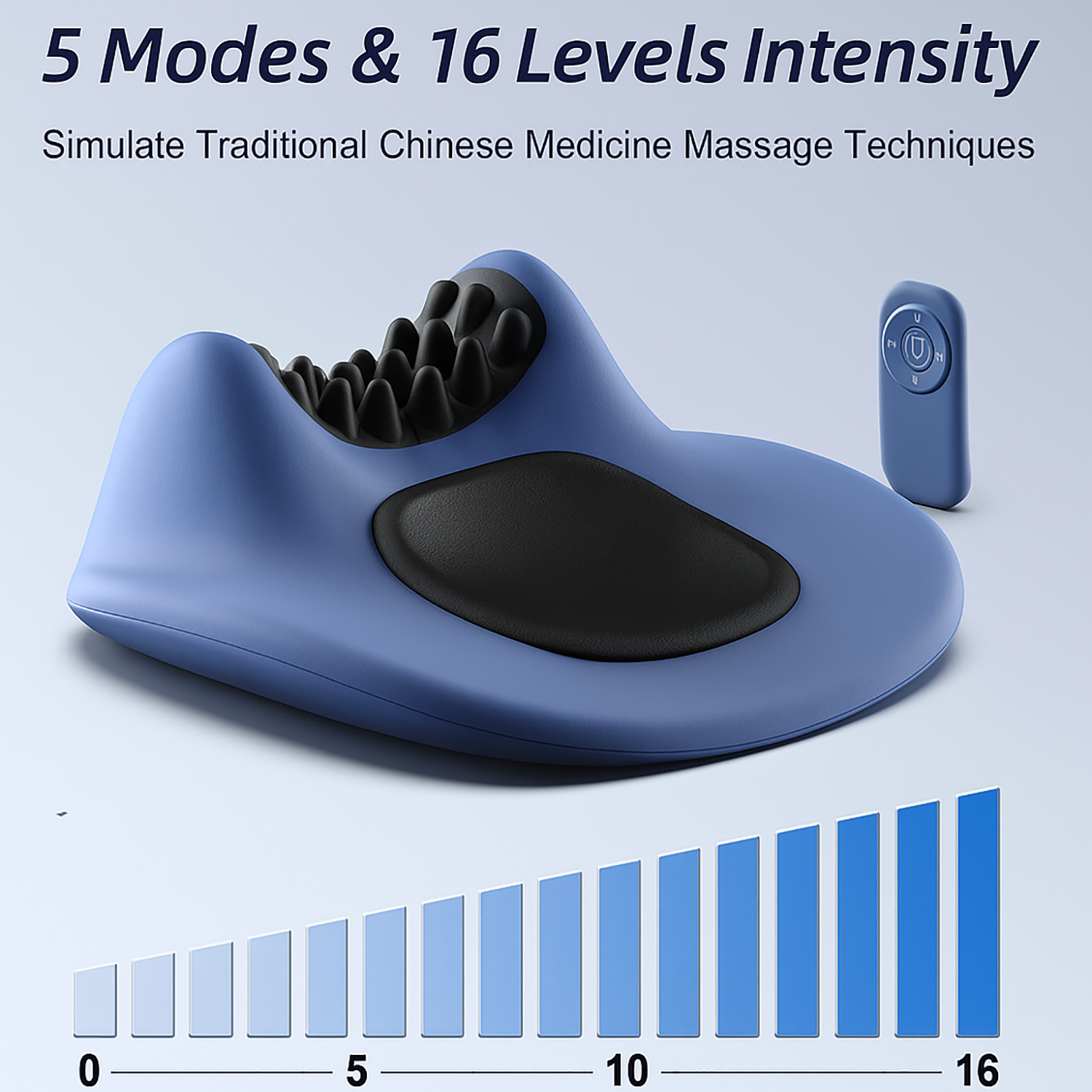 EMS Pulse Neck Pillow Massager – Electric Neck Support with Gentle Heating & Vibration Functions