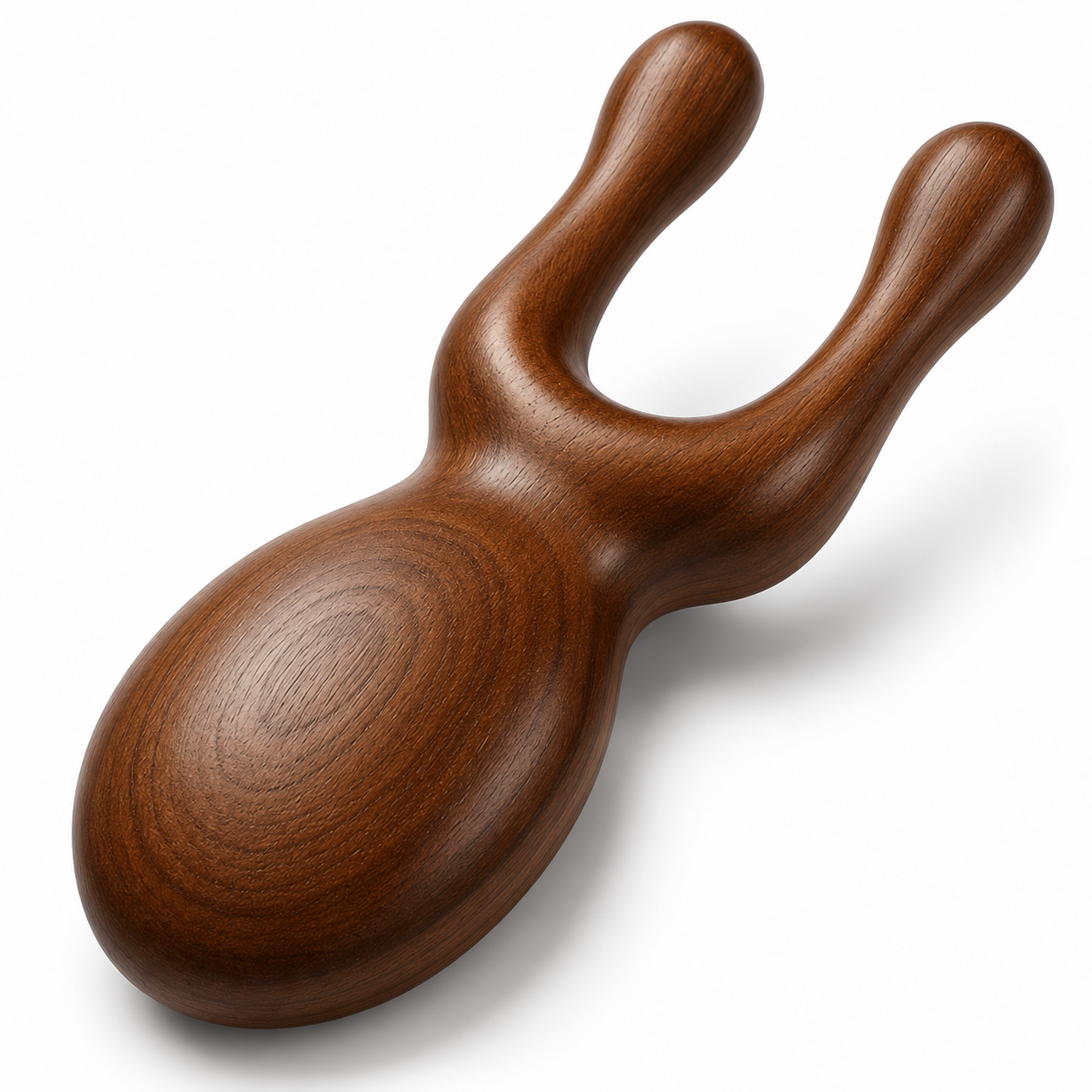 Wooden U-Shaped Massage Tool for Neck, Back & Body