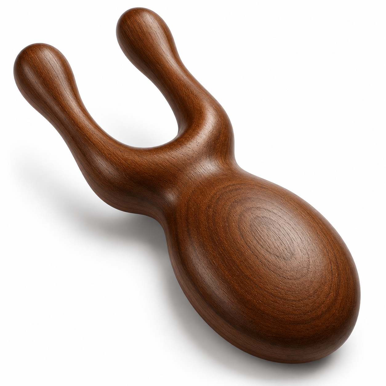 Wooden U-Shaped Massage Tool for Neck, Back & Body