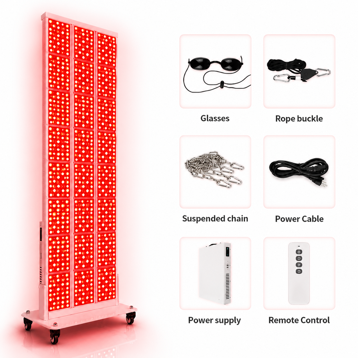 Largest Full Body Red Light Therapy Panel with 3840 LEDs