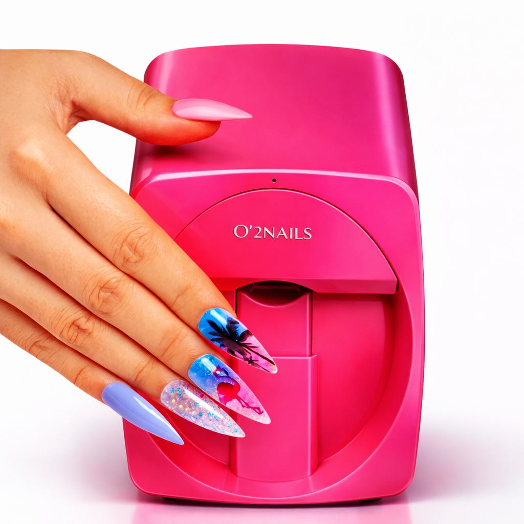 O2Nails Nail Printer M1 Mini Professional 3D Nail Printer – Digital Nail Art for Home or Nail Salon