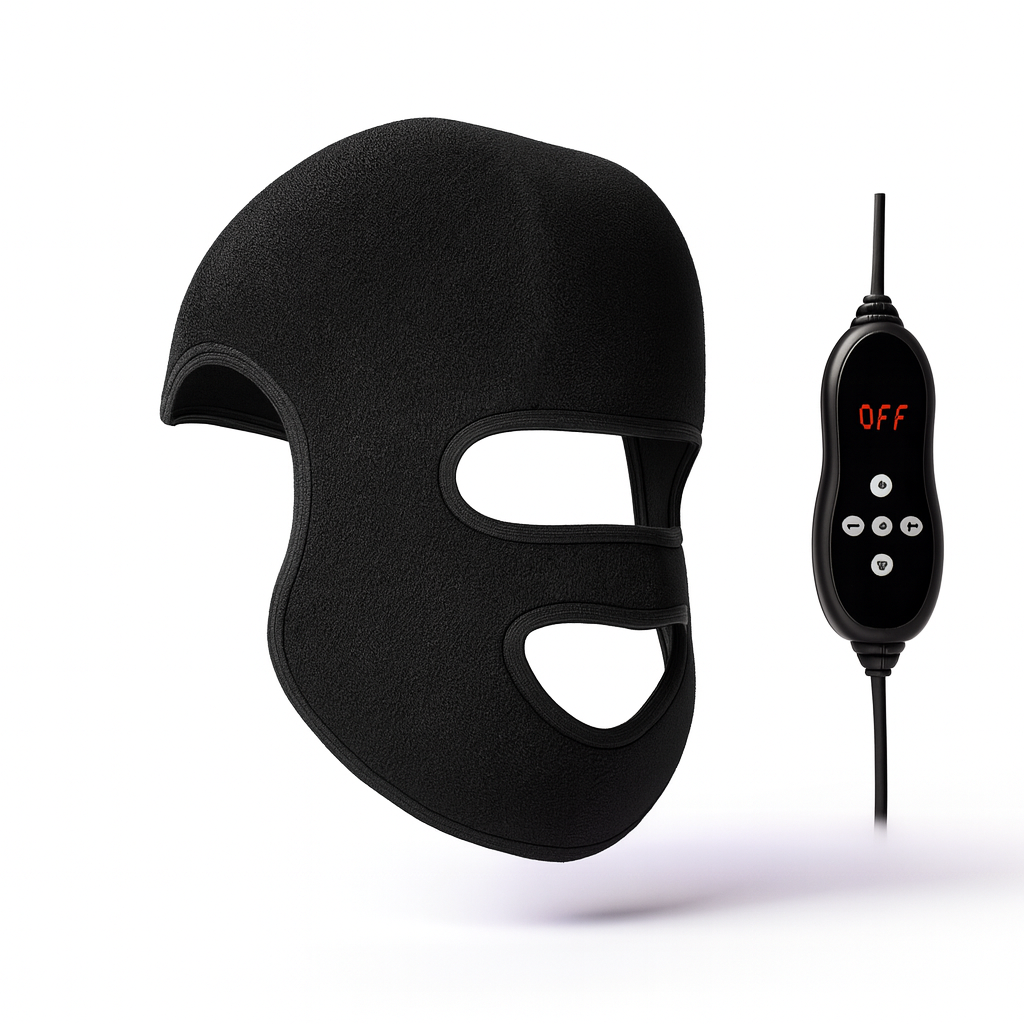 LED Hair Growth & Skin Rejuvenation Mask – 4-Color LLLT Therapy 660nm & 850nm for Anti-Aging, Skin Brightening and Hair Loss Prevention