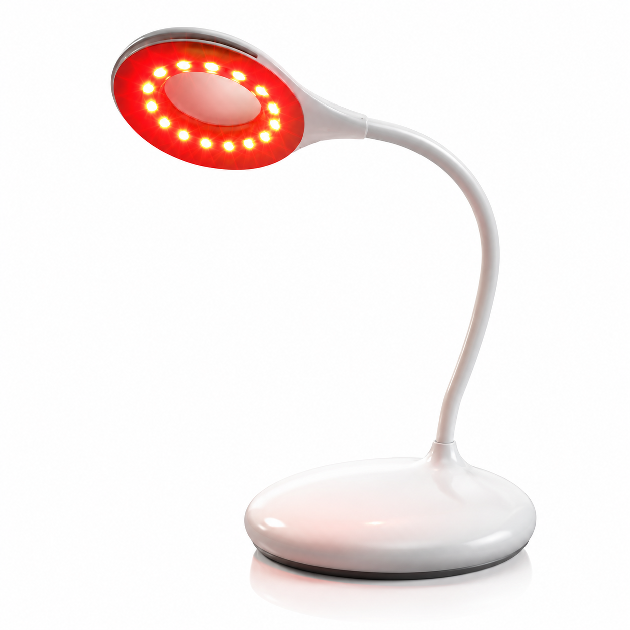 620nm Red Cordless Table Lamp – Dimmable LED Desk Light with 3 Brightness Levels