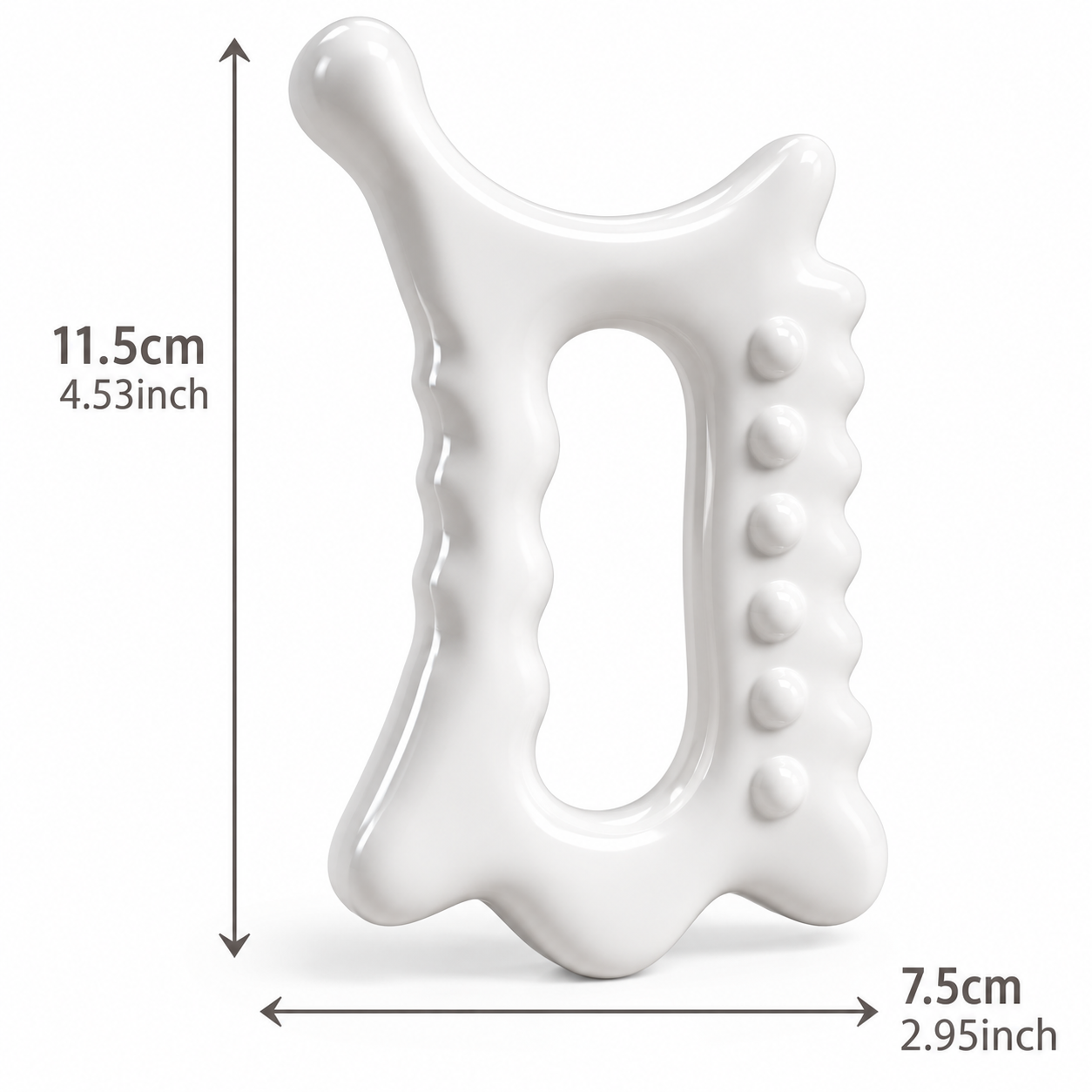 Ergonomic Gua Sha Scraping Massage Tool with Multi-Point Pressure Design for Neck, Back & Body