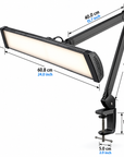Professional 45W Dimmable LED Beauty Salon Task Lamp – Touch Control, 6000K Daylight & Adjustable Clamp Arm