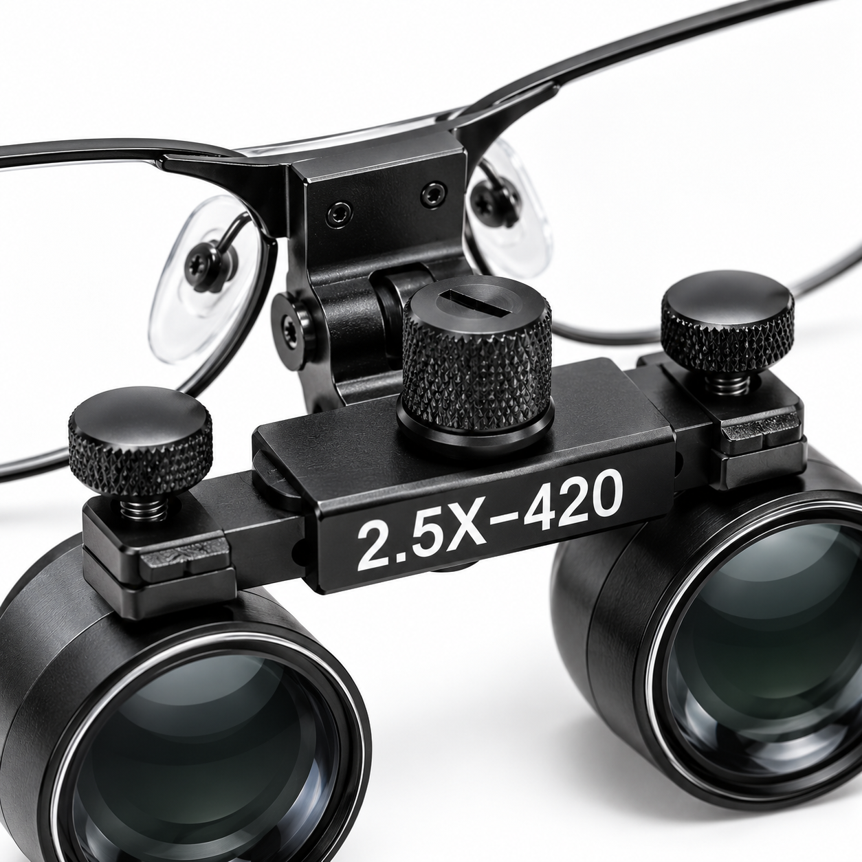 Professional 2.5X Dental Binocular Loupes – 420mm Flip-Up Magnifying Glasses