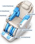 L50 4D SL-Track Full Body Massage Chair with Zero Gravity, Airbags, Heating & Touchscreen