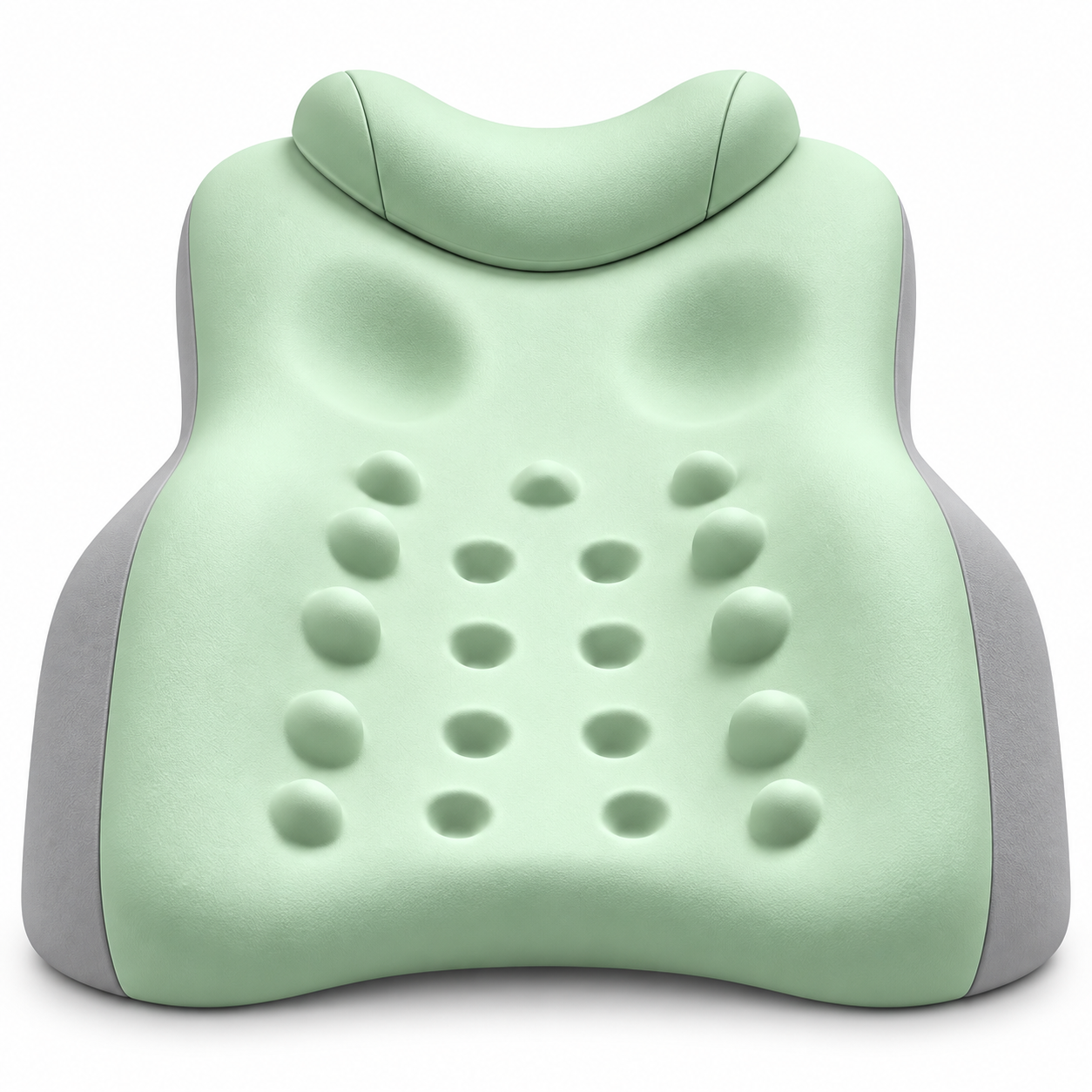Memory Foam Wedge Support Pillow with Neck Cushion & Massage Points