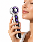 3-in-1 EMS Microcurrent Facial Massager with Heat & Vibration for Skin Firming & Facial Care